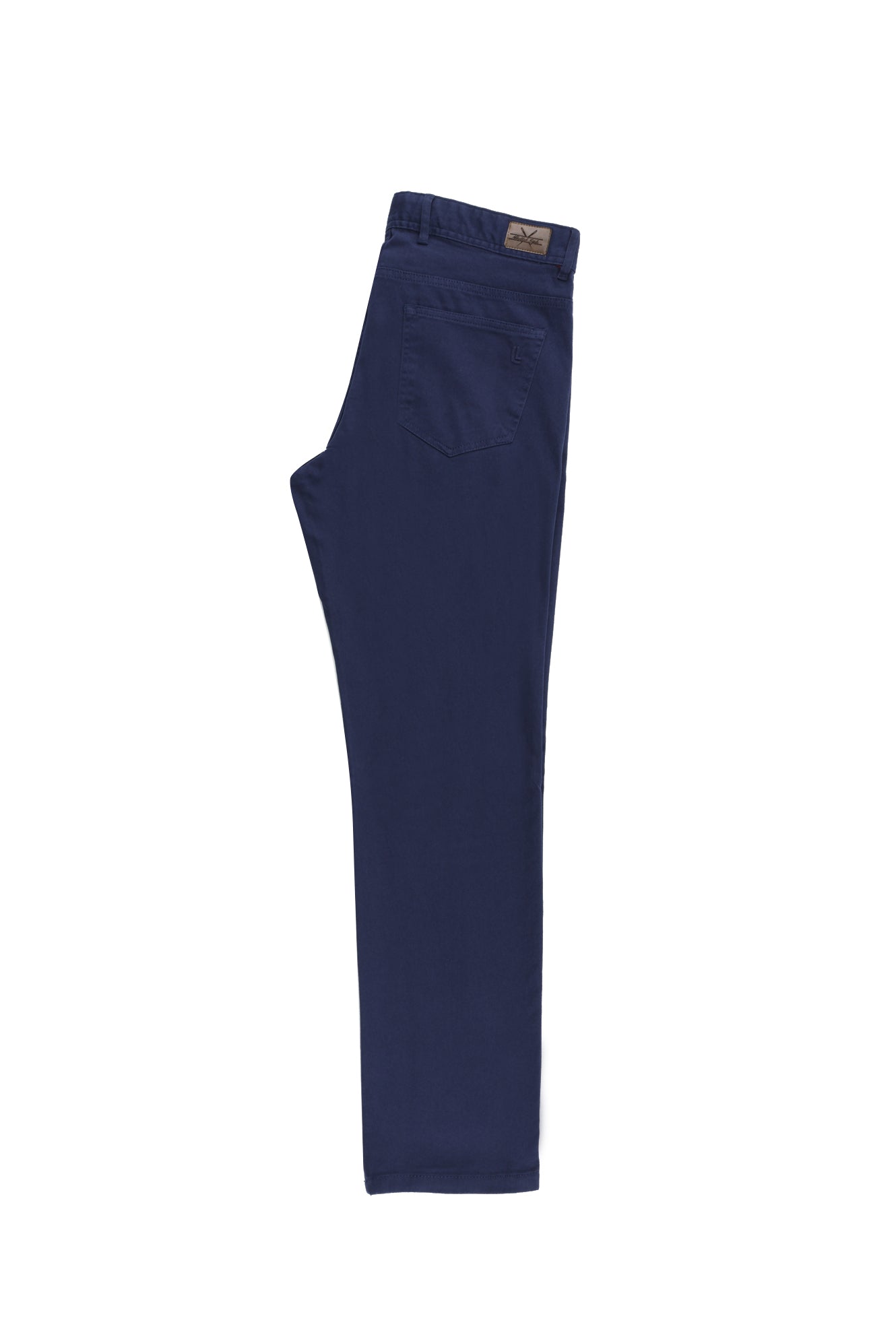 Koyu Lacivert Relax Fit Rahat Kesim Likralı Kanvas / Chino Pantolon