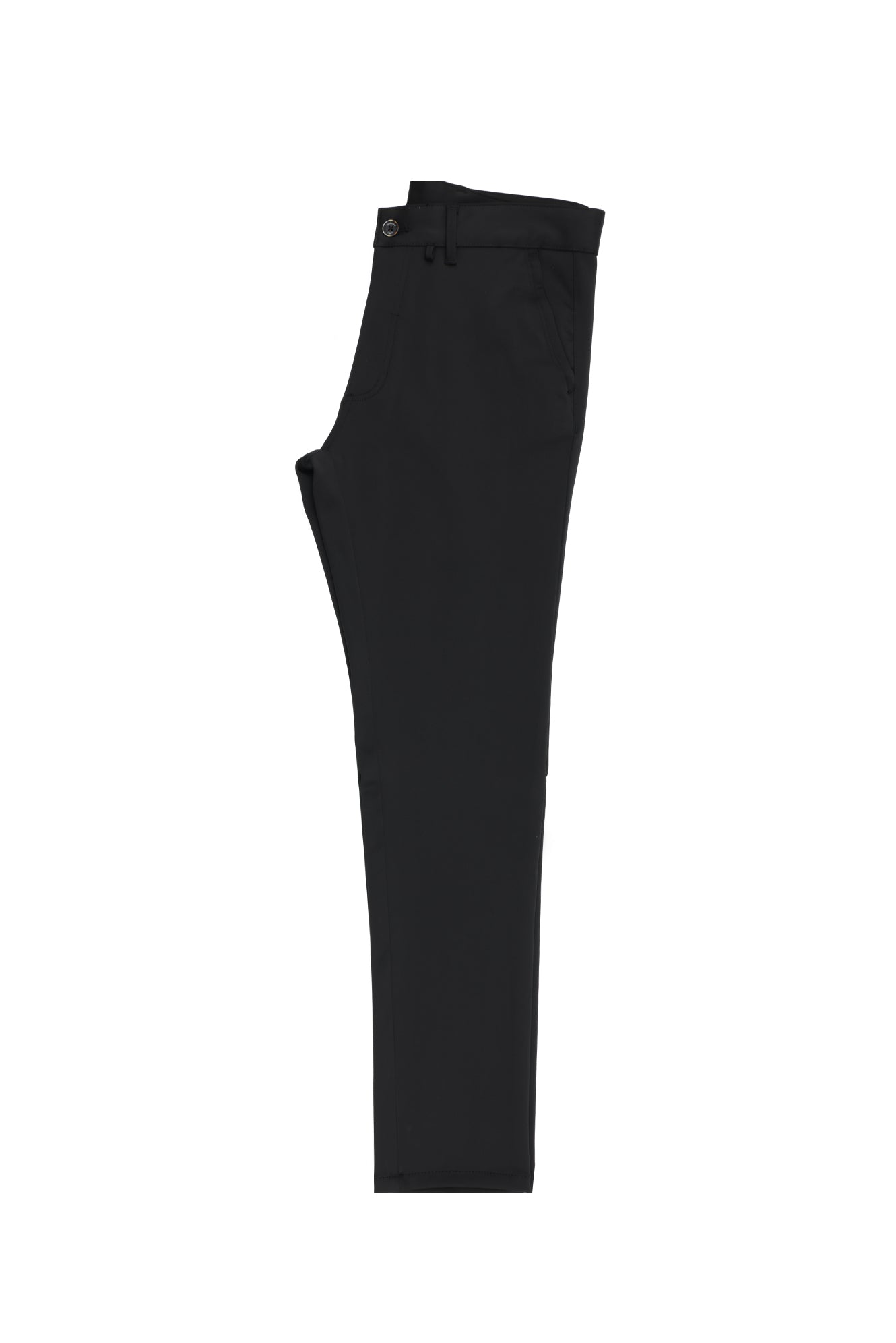Siyah Regular Fit Likralı Kanvas / Chino Pantolon