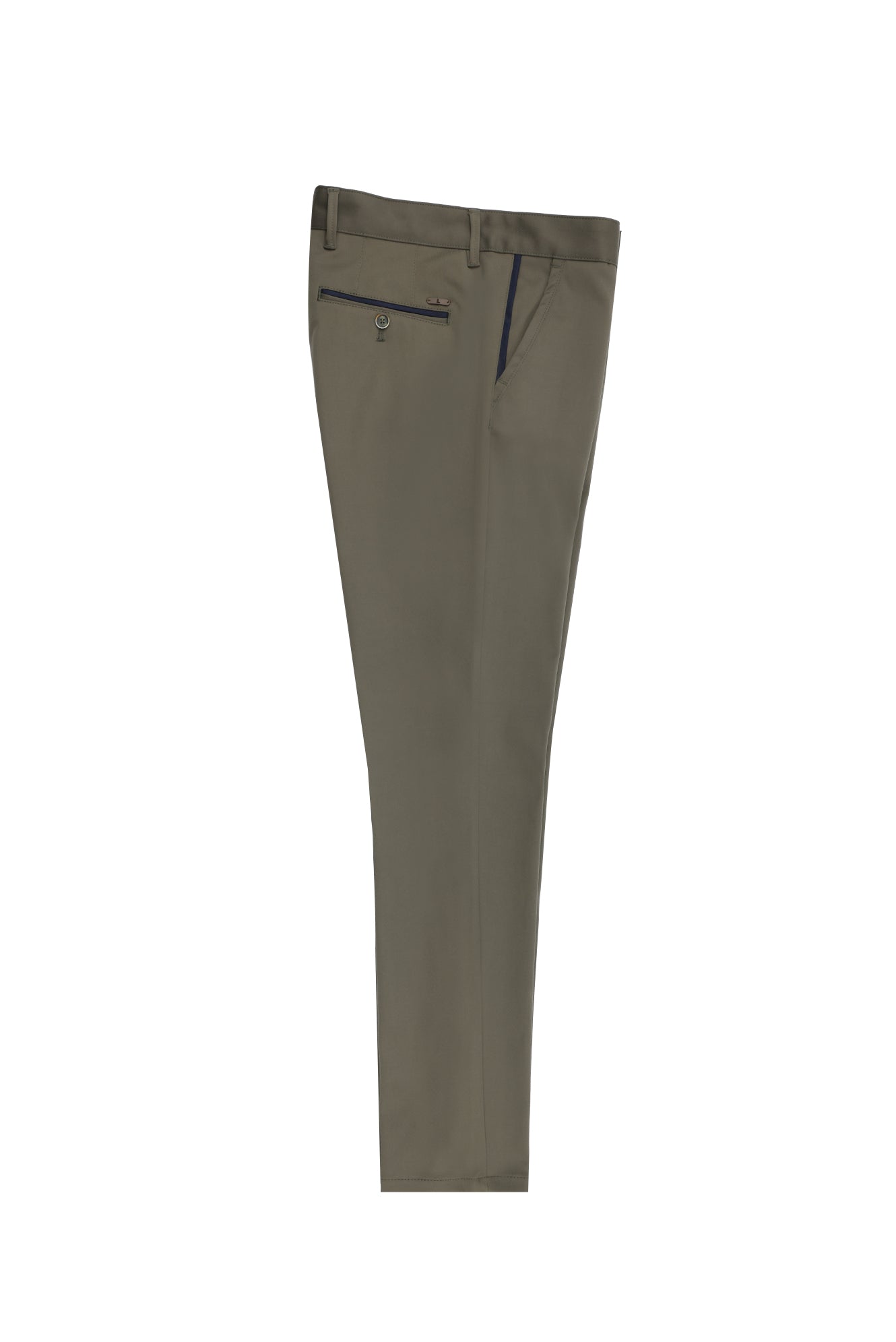 Koyu Yeşil Regular Fit Likralı Klasik Pantolon