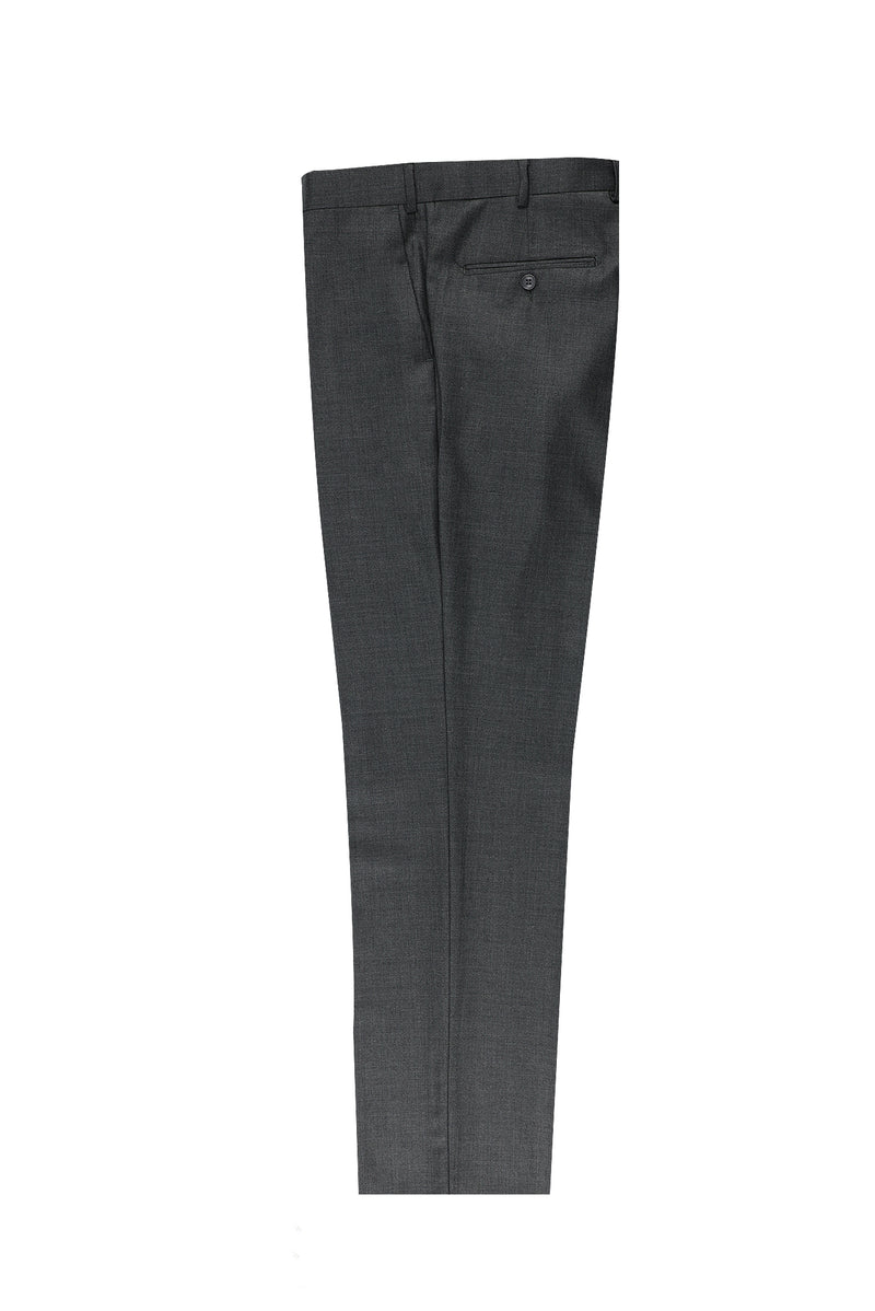Metalik Gri Regular Fit Yünlü Klasik Kumaş Pantolon