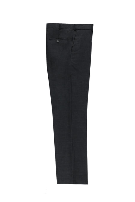 Orta Antrasit 6 Drop Regular Fit Standart Kesim Yünlü Klasik Kuma? Pantolon-Abdullah Ki??l?
