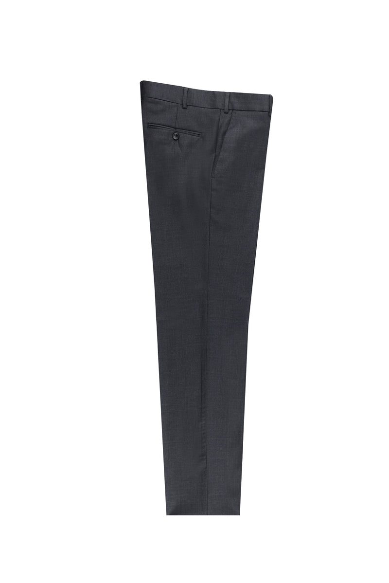 Orta Füme Regular Fit Yünlü Klasik Kumaş Pantolon