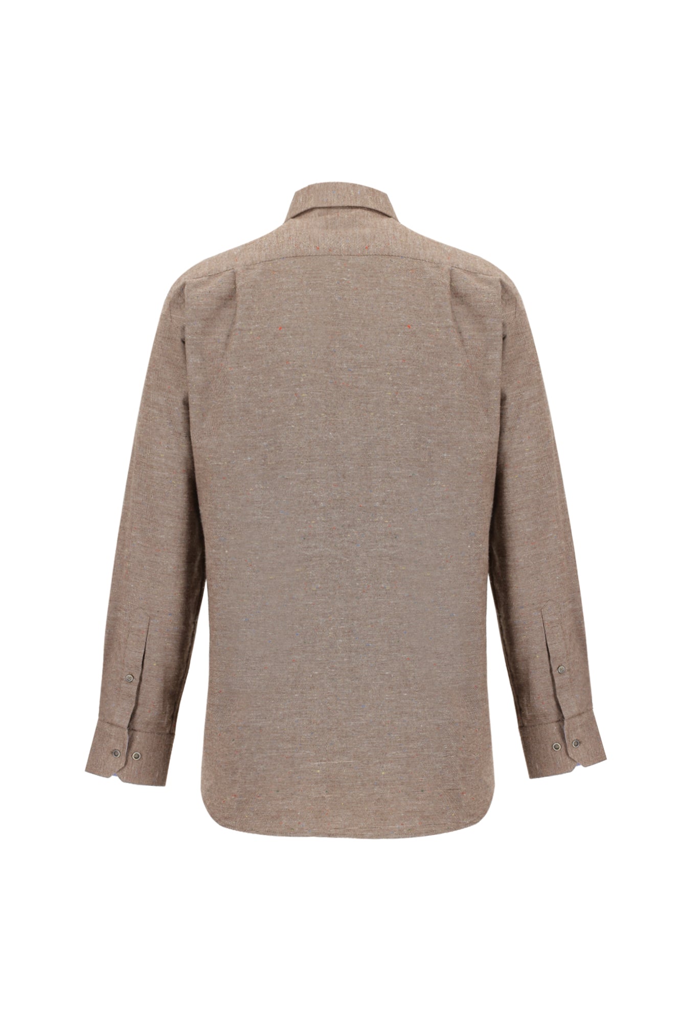 Açık Kahve  Uzun Kol Düz Klasık Gömlek