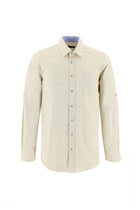 Krem Uzun Kol Regular Fit Oduncu Gömlek