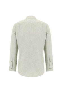 Mint Yeşili Uzun Kol Regular Fit Oduncu Gömlek