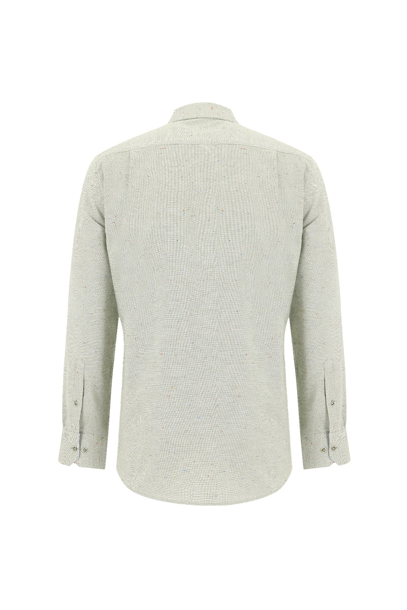 Mint Yeşili Uzun Kol Regular Fit Oduncu Gömlek