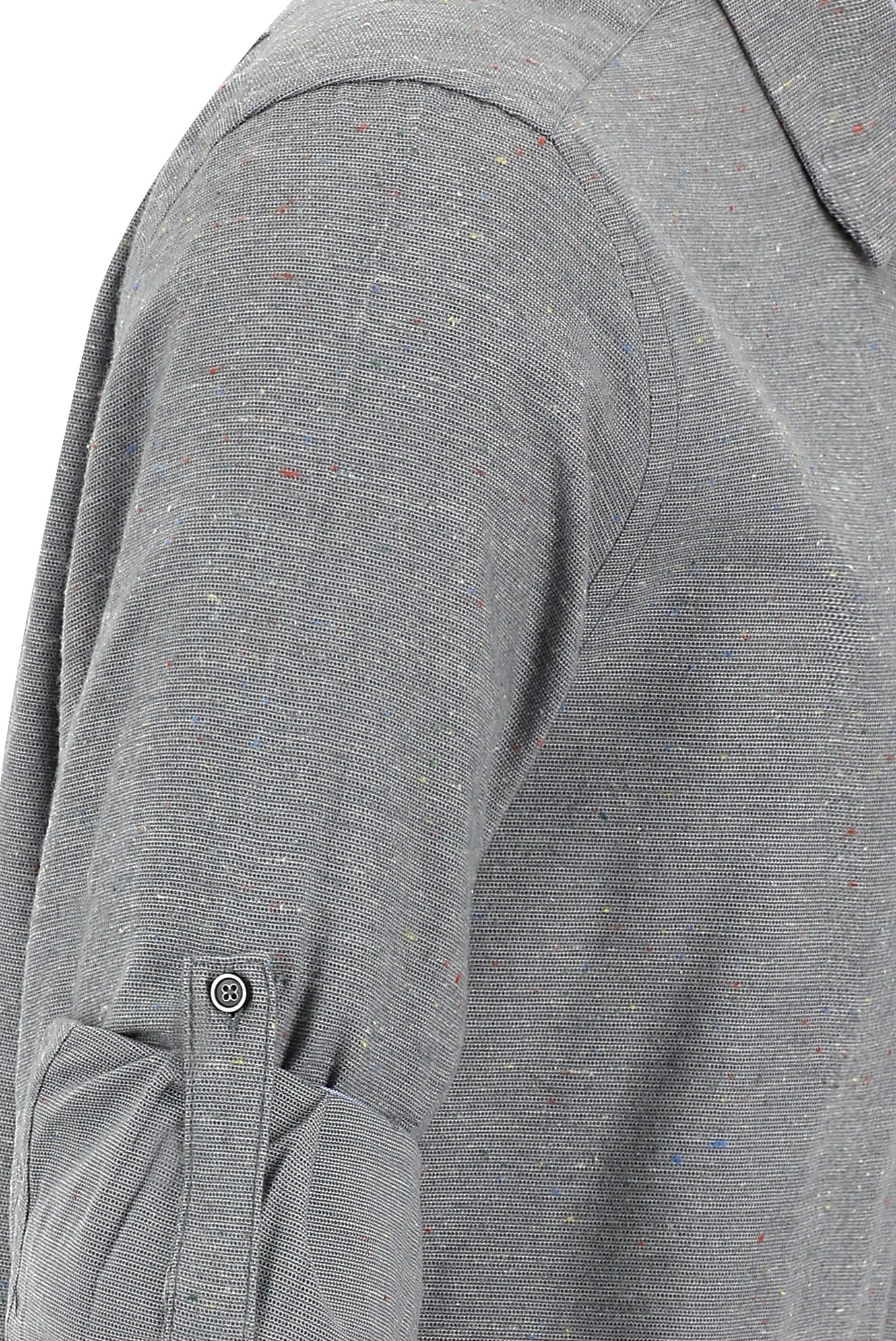 Açık Antrasit Uzun Kol Regular Fit Oduncu Gömlek