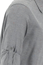 Açık Antrasit Uzun Kol Regular Fit Oduncu Gömlek