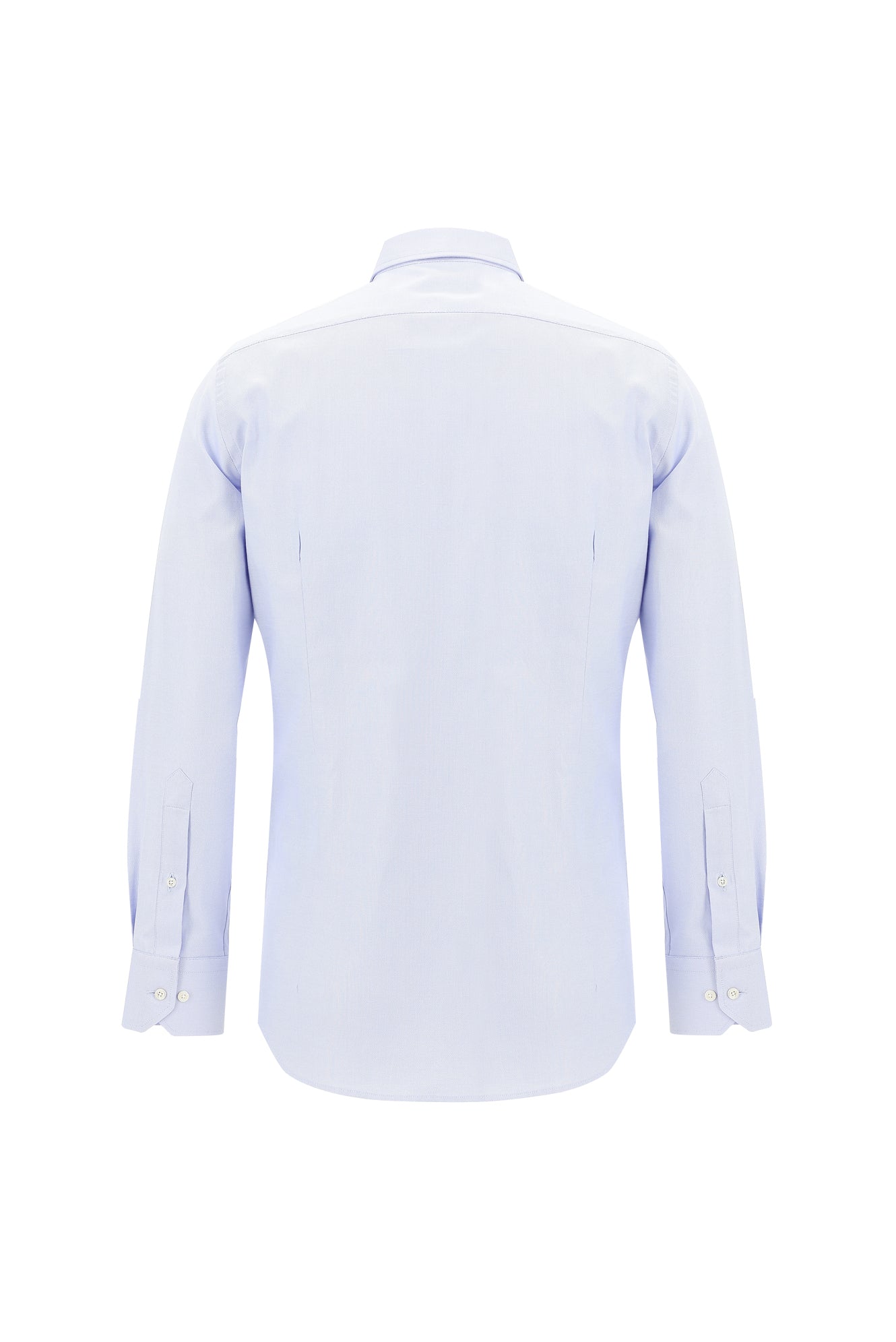 Açık Mavi Uzun Kol Slim Fit Dar Kesim Oxford Pamuk Gömlek