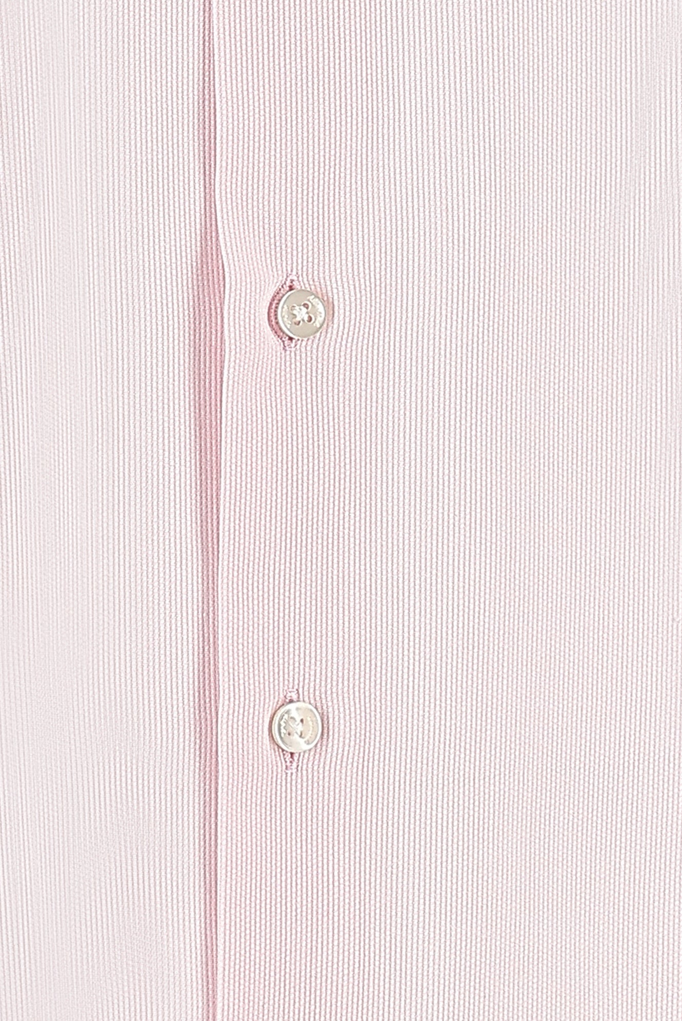 Toz Pembe Uzun Kol Slim Fit Dar Kesim Desenli Klasik Pamuk Gömlek-Abdullah Ki??l?