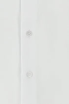 Beyaz Uzun Kol Slim Fit Dar Kesim Non Iron Desenli Pamuk Gömlek