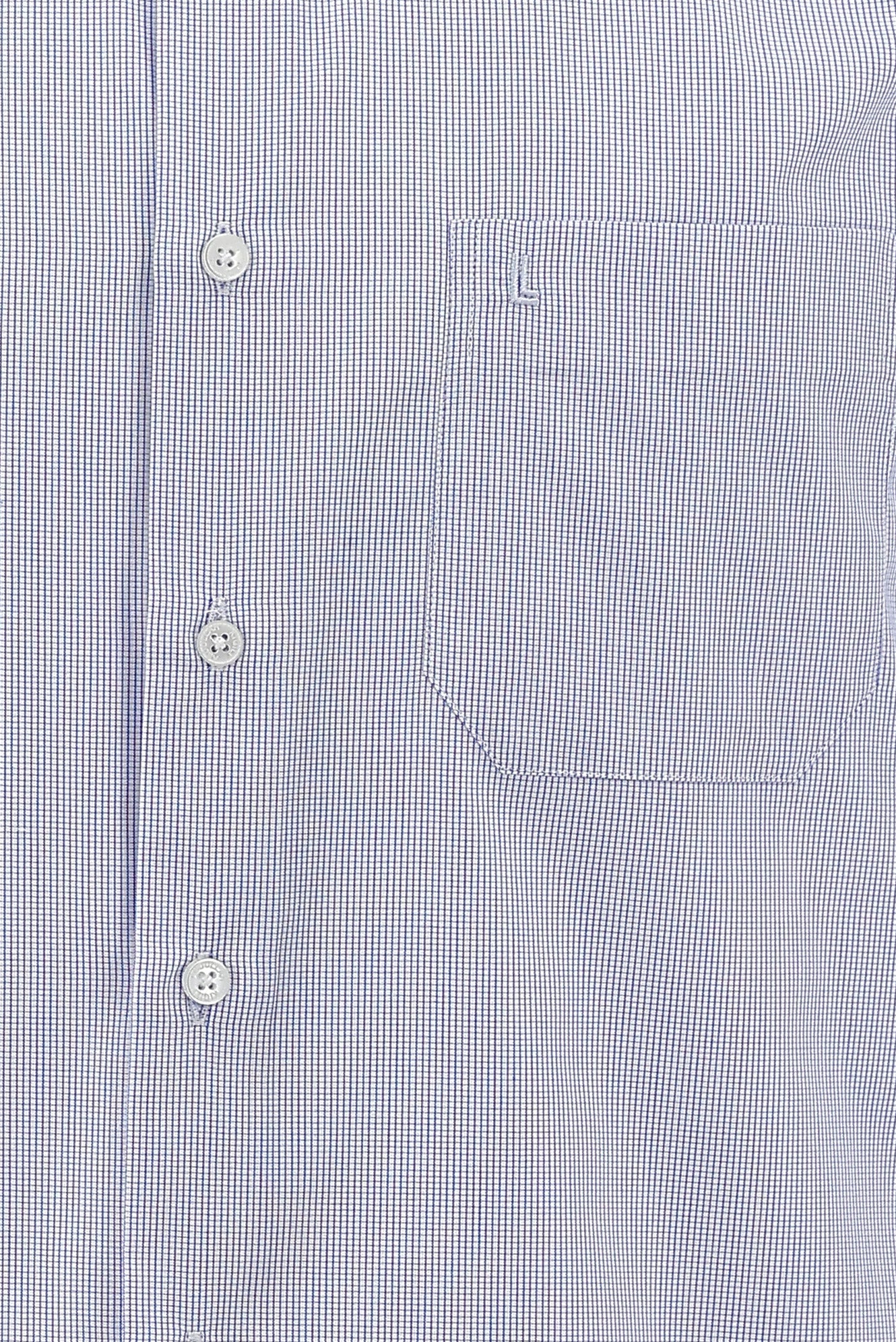 Mavi Uzun Kol Regular Fit Non Iron Desenli Pamuk Gömlek