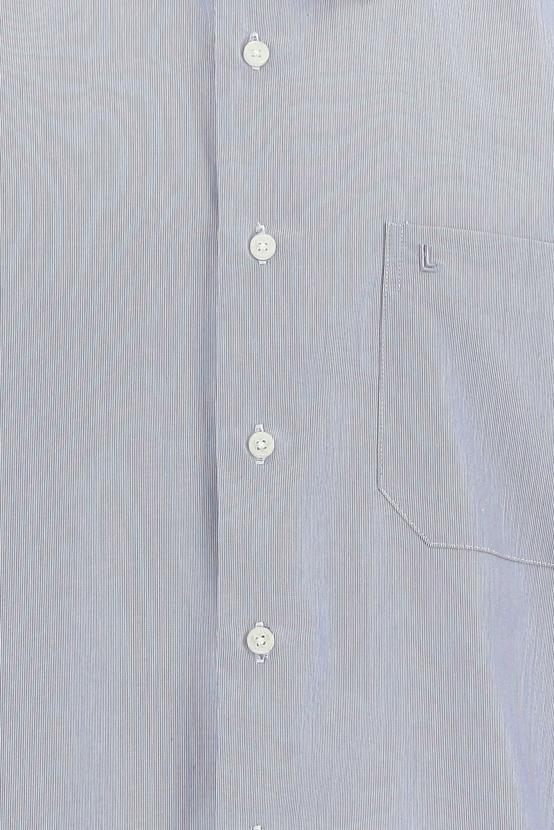 Orta Lacivert Uzun Kol Regular Fit Non Iron Desenli Pamuk Gömlek