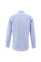 Gök Mavisi Uzun Kol Regular Fit Non Iron Desenli Pamuk Gömlek