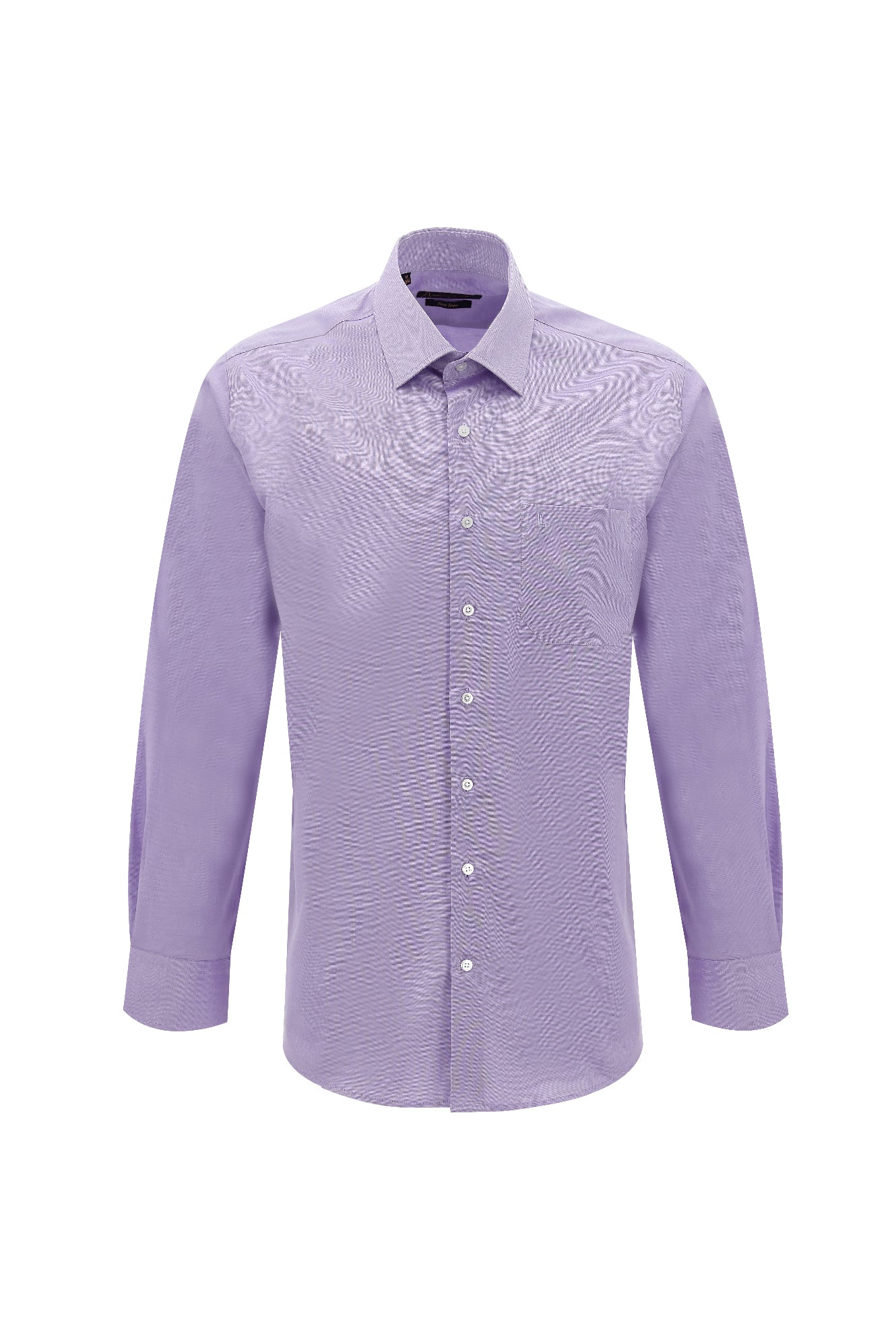 Lila Uzun Kol Regular Fit Non Iron Desenli Pamuk Gömlek