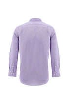 Lila Uzun Kol Regular Fit Non Iron Desenli Pamuk Gömlek