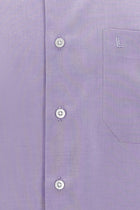 Lila Uzun Kol Regular Fit Non Iron Desenli Pamuk Gömlek