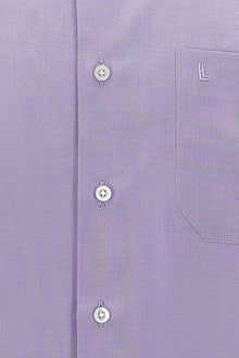 Lila Uzun Kol Regular Fit Non Iron Desenli Pamuk Gömlek