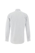 Beyaz Uzun Kol Regular Fit Desenli Pamuk Gömlek