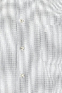 Beyaz Uzun Kol Regular Fit Desenli Pamuk Gömlek