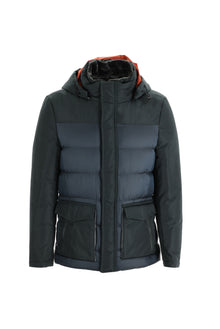 Çağla Yeşili Kapüşonlu Şişme Mont