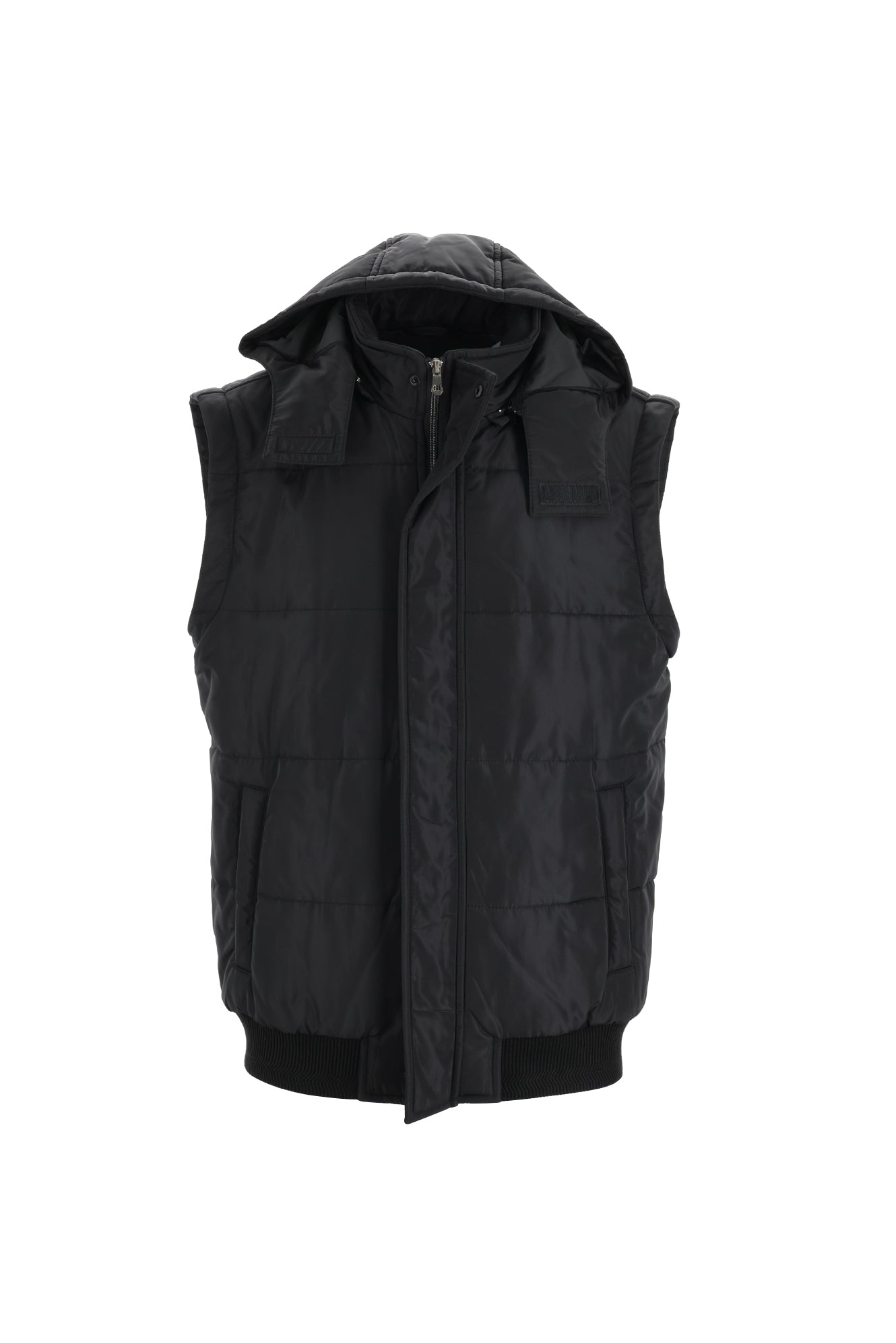 Siyah Kapüşonlu Spor Mont