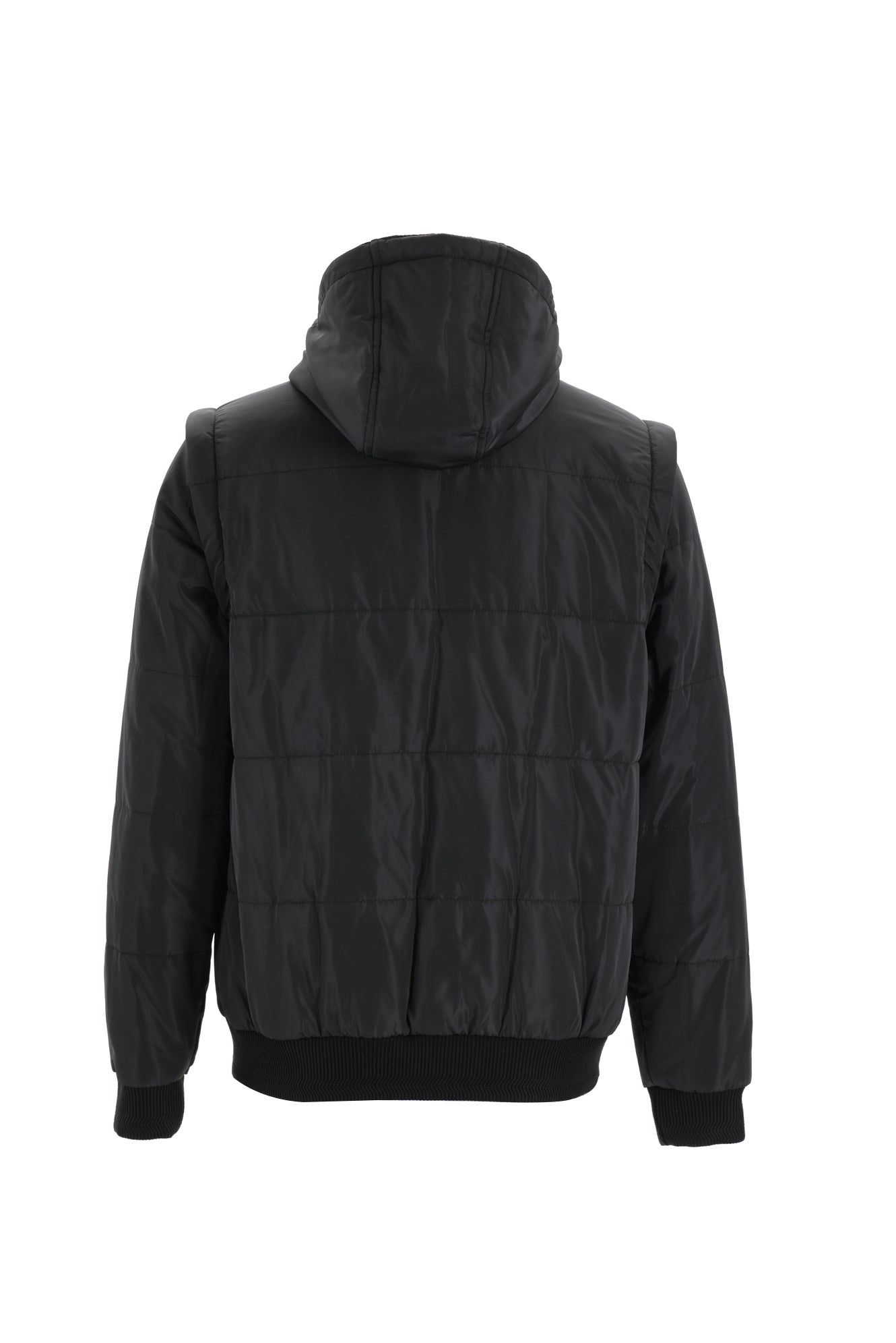 Siyah Kapüşonlu Spor Mont