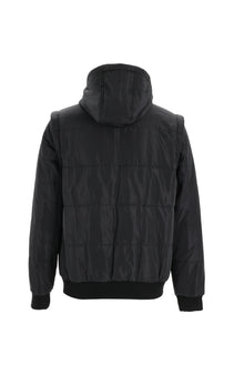 Siyah Kapüşonlu Spor Mont