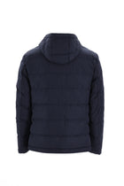 Orta Lacivert Slim Fit Dar Kesim Kapü?onlu ?i?me Mont-Abdullah Ki??l?