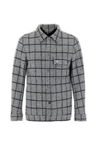Orta Gri Slim Fit Dar Kesim Yünlü Shacket Gömlek / Mont-Abdullah Ki??l?