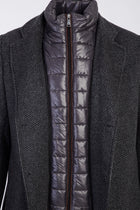 Orta Gri Kaşmirli Kaban