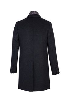 Koyu Füme Kaşmirli Kaban