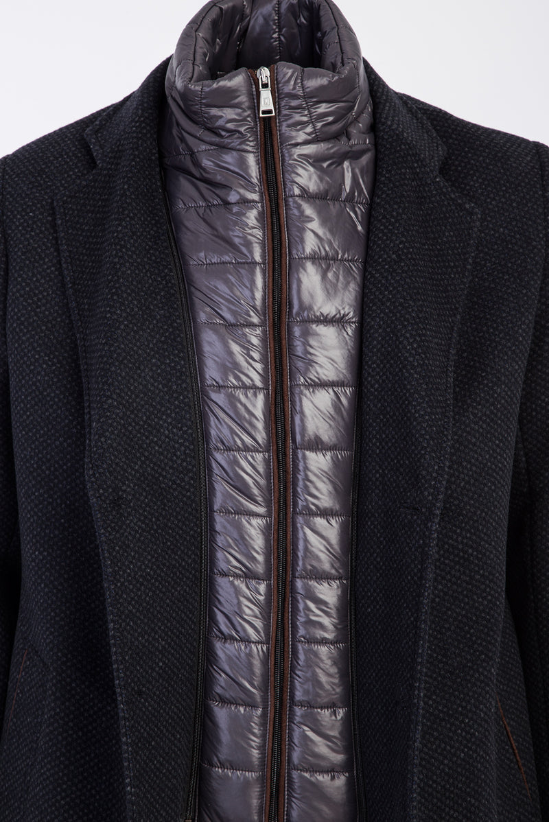 Koyu Füme Kaşmirli Kaban