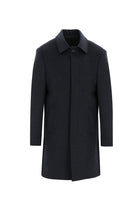 Koyu Füme Yünlü Palto