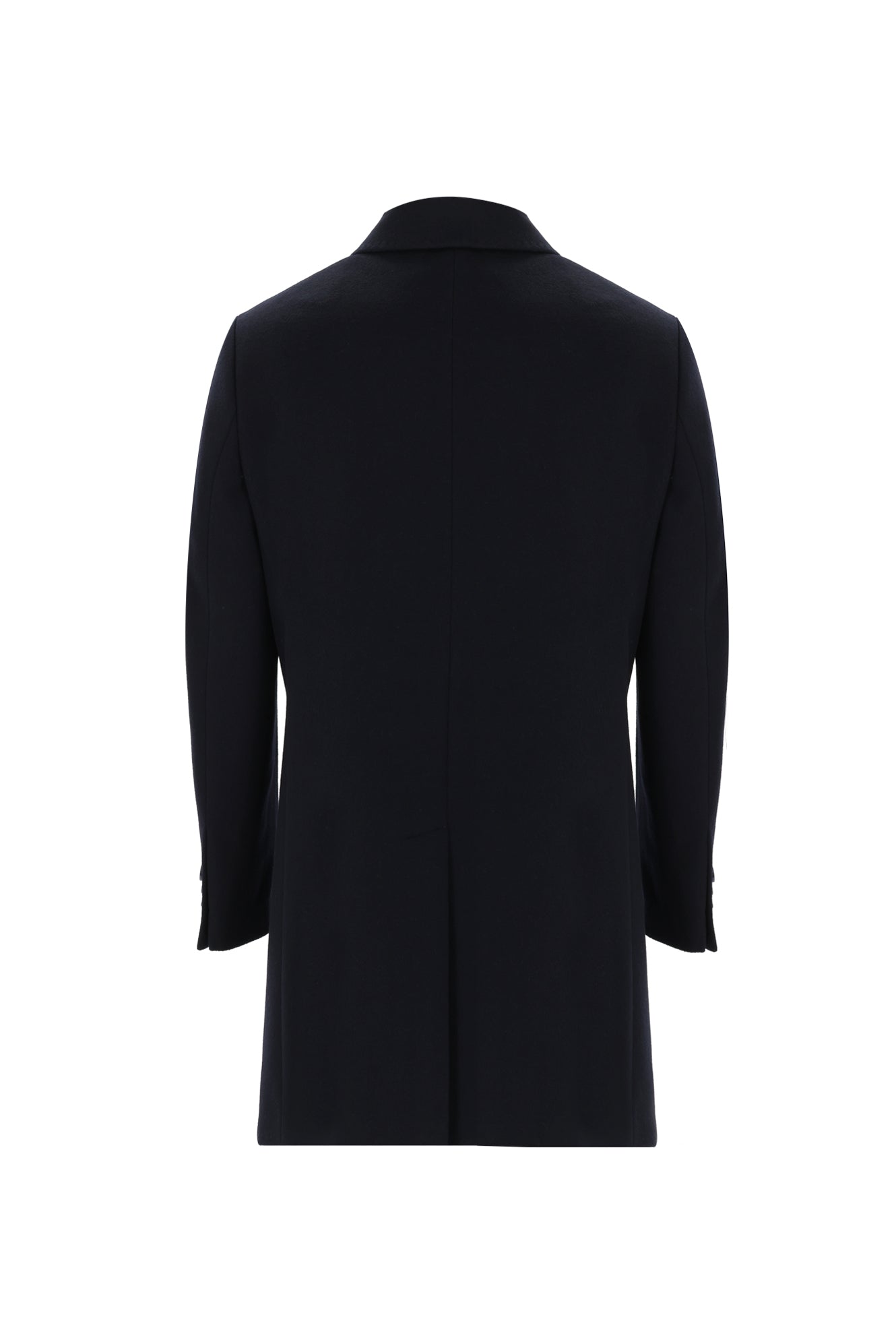 Siyah Lacivert Yünlü Palto