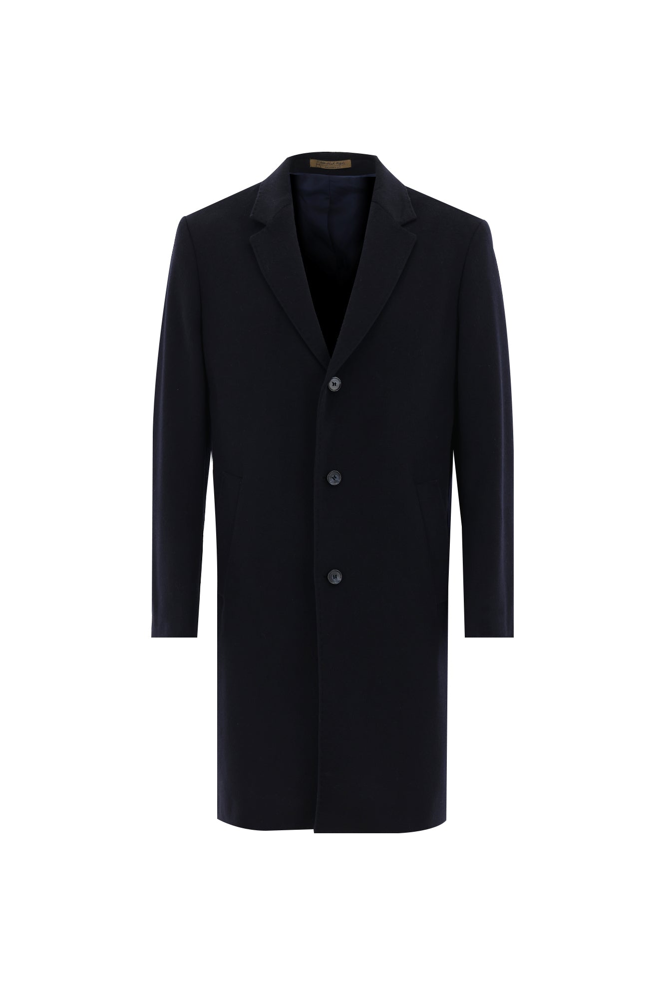 Koyu Lacivert Kaşmir Palto