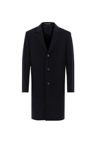 Koyu Lacivert Kaşmir Palto