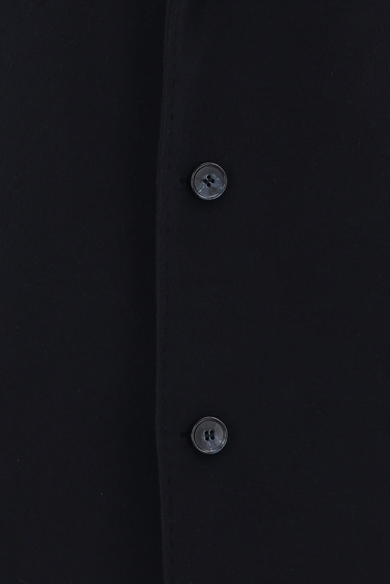 Koyu Lacivert Kaşmir Palto