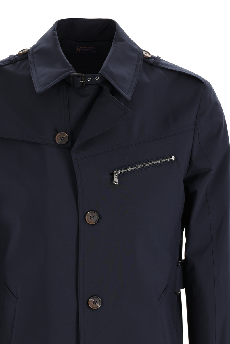 Koyu Lacivert Spor Pardösü & Trençkot