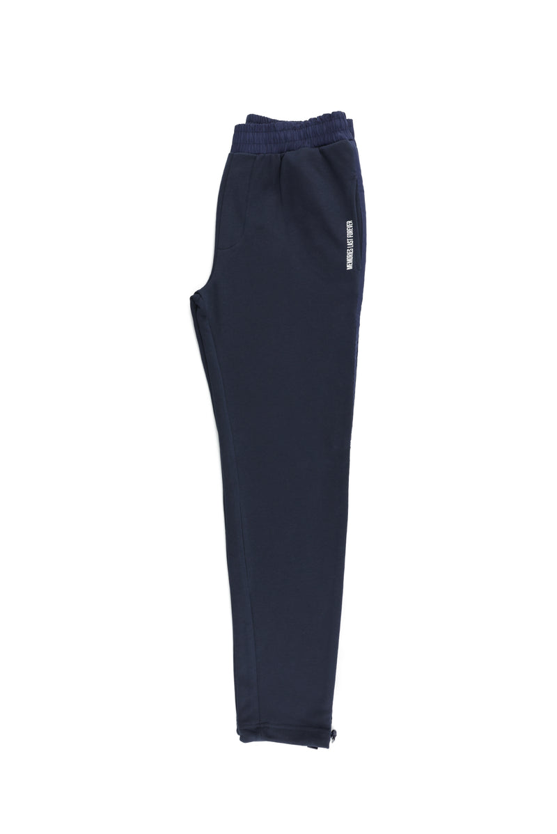 Koyu Lacivert Slim Fit Dar Kesim Sweatpant / Eşofman
