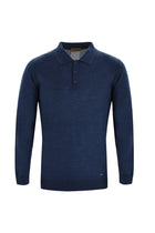 Koyu Petrol Polo Yaka Regular Fit Triko Kazak
