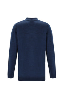Koyu Petrol Polo Yaka Regular Fit Triko Kazak