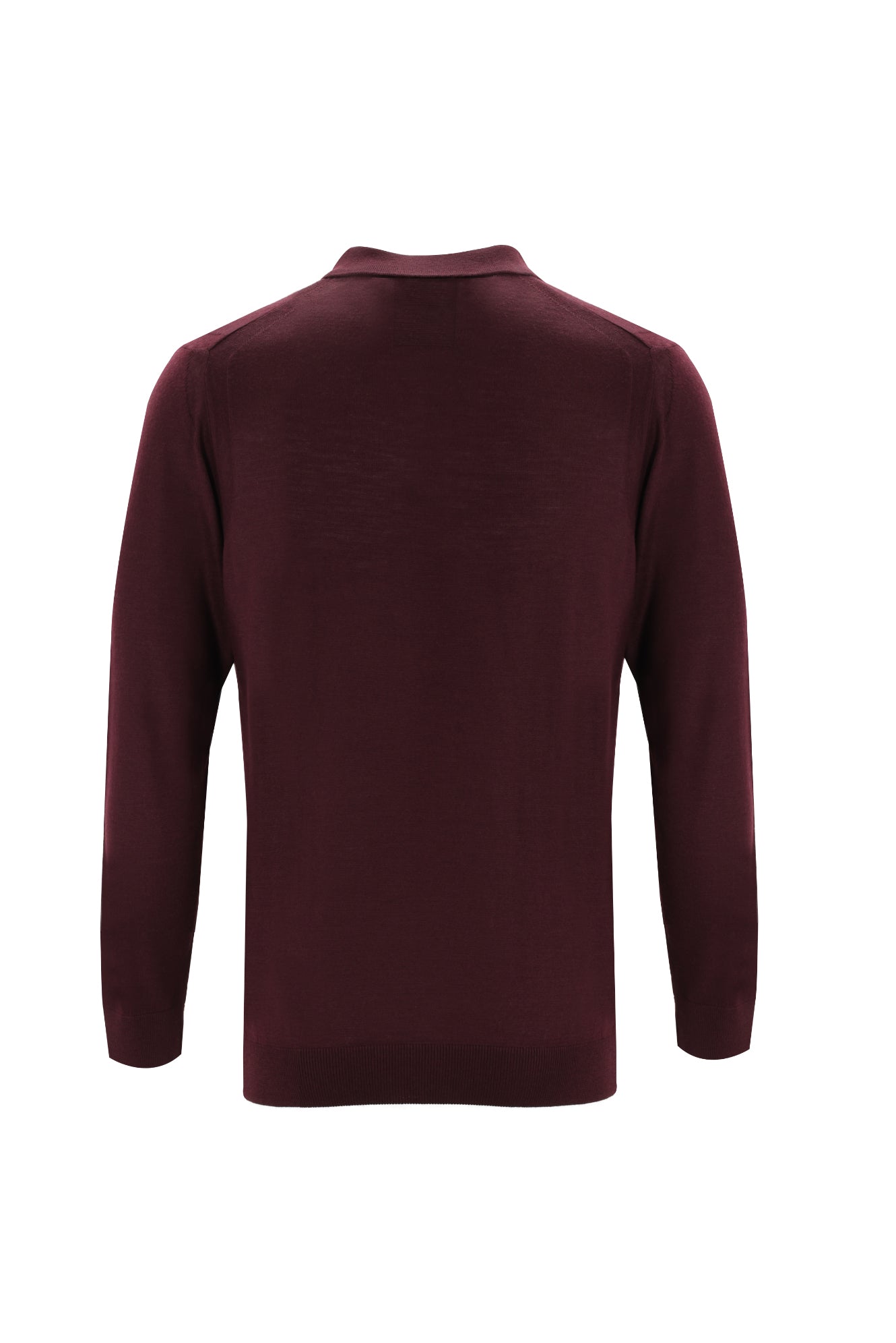 Koyu Bordo Polo Yaka Regular Fit Triko Kazak