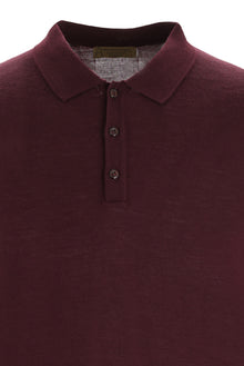 Koyu Bordo Polo Yaka Regular Fit Triko Kazak
