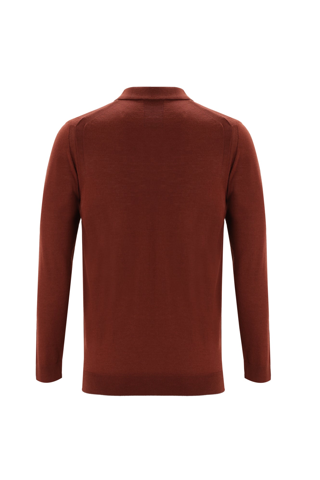 Kiremit Polo Yaka Regular Fit Triko Kazak