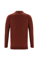 Kiremit Polo Yaka Regular Fit Triko Kazak