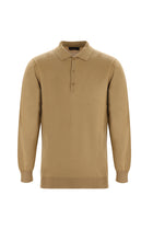 Camel Polo Yaka Regular Fit Yünlü Triko Kazak