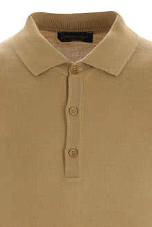 Camel Polo Yaka Regular Fit Yünlü Triko Kazak