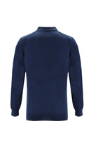 Koyu Petrol Polo Yaka Regular Fit Yünlü Triko Kazak