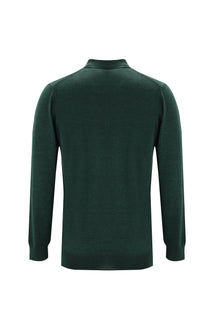 Nefti Polo Yaka Regular Fit Yünlü Triko Kazak